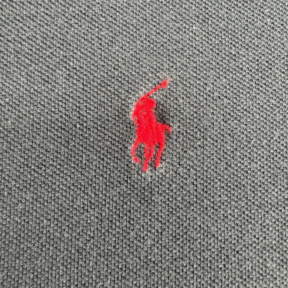 Polo Ralph Lauren Mens XL Black Short Sleeve Pique Polo Shirt Red Pony Logo